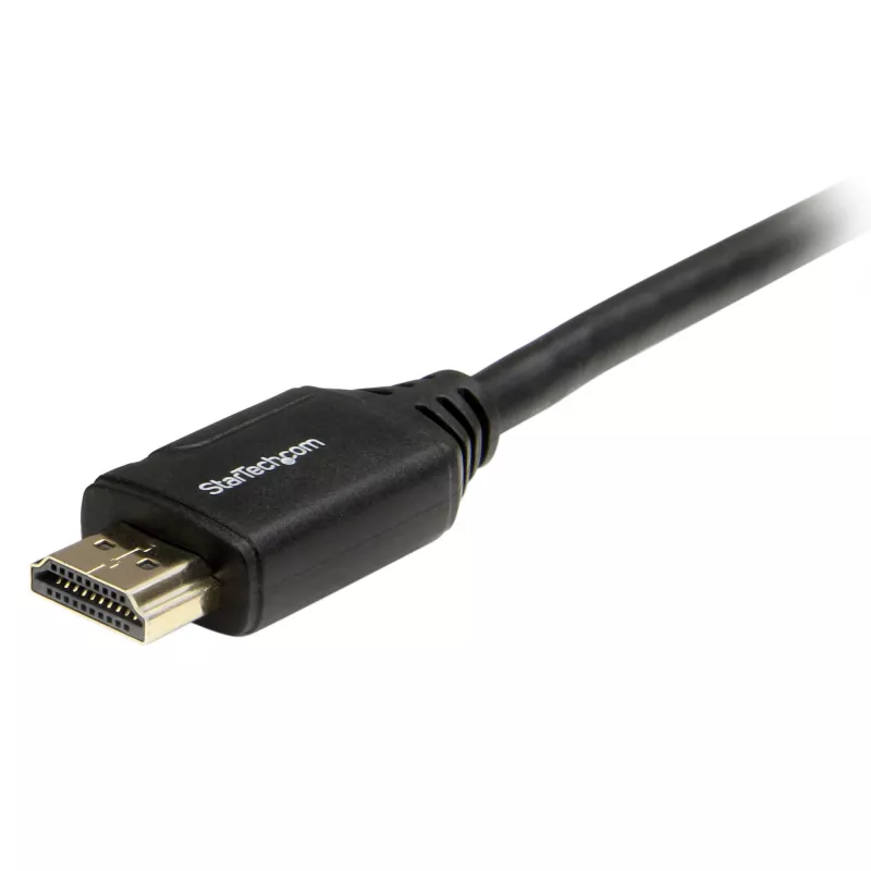 StarTech.com 6 pēdu (2 m) Premium sertificēts HDMI 2.0 kabelis ar Ethernet - Ātrgaitas Ultra HD 4K 60Hz HDMI kabelis HDR10 - HDMI vads (vīrišķie/vīrišķie savienotāji) - UHD monitoriem, televizoriem, displejiem