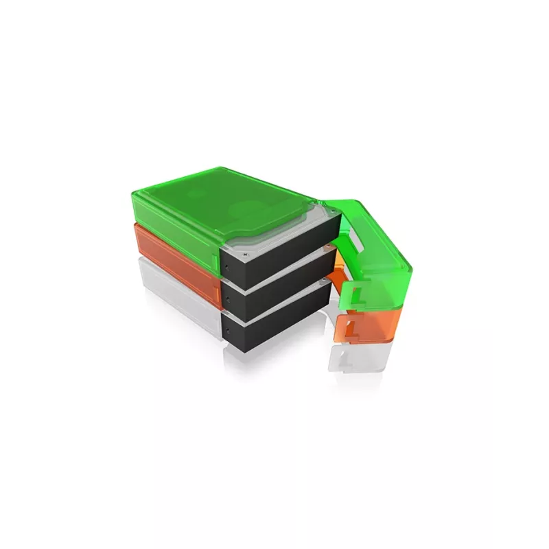 ICY BOX IB-AC602b-6 Maciņš Plastmasa Zila, Zaļa, Pelēka, Oranža, Sarkana, Balta