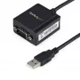 StarTech.com 1 porta FTDI USB uz seriālo RS232 adaptera kabelis ar COM saglabāšanu
