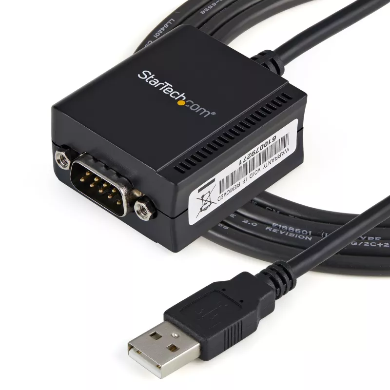 StarTech.com 1 porta FTDI USB uz seriālo RS232 adaptera kabelis ar COM saglabāšanu