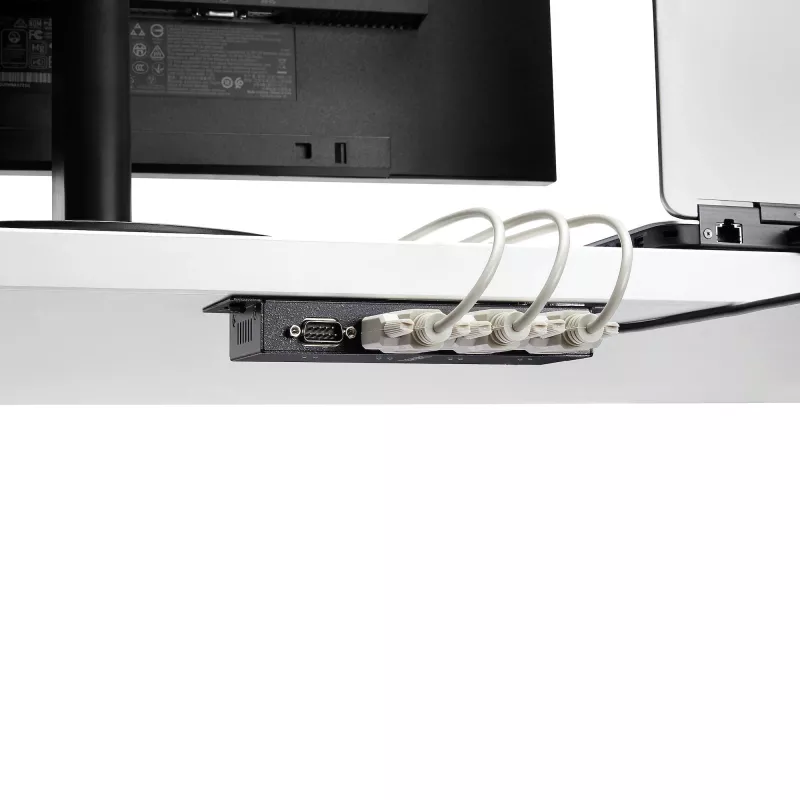 StarTech.com 4 pieslēgvietu USB–DB9 RS232 seriālo interfeisu adaptera centrmezgls – industriāls, stiprināms uz DIN sliedes un sienas