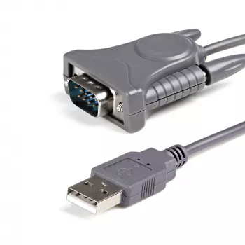 StarTech.com 3 pēdas (91 cm) 1 porta USB–seriālais kabelis, DB9/DB25 RS232–USB pārveidotājs, Prolific, USB–seriālais adapteris