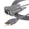 StarTech.com 3 pēdas (91 cm) 1 porta USB–seriālais kabelis, DB9/DB25 RS232–USB pārveidotājs, Prolific, USB–seriālais adapteris