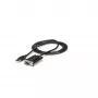 StarTech.com 6 pēdas (1,8 m) 1 porta USB uz seriālo RS232 adapteris, FTDI DB9 seriālais DCE adaptera kabelis, Null Modem, USB 2.0 — TAA