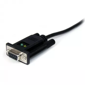 StarTech.com 6 pēdas (1,8 m) 1 porta USB uz seriālo RS232 adapteris, FTDI DB9 seriālais DCE adaptera kabelis, Null Modem, USB 2.0 — TAA