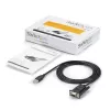 StarTech.com 6 pēdas (1,8 m) 1 porta USB uz seriālo RS232 adapteris, FTDI DB9 seriālais DCE adaptera kabelis, Null Modem, USB 2.0 — TAA