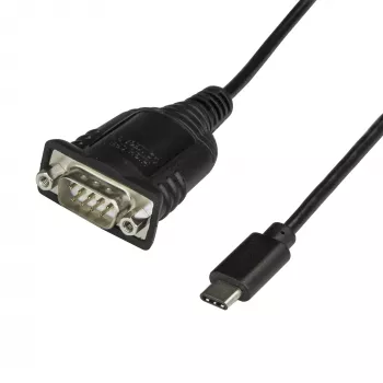 StarTech.com USB C uz seriālo adaptera kabelis ar COM porta saglabāšanu - 16 collas (40 cm) USB Type C uz RS232 (DB9) seriālais pārveidotāja kabelis - PLC, skeneriem, printeriem - Windows/Mac/Linux