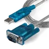 StarTech.com 3 pēdas (91 cm) 1 porta USB uz RS232 DB9 seriālā adaptera kabelis, USB uz seriālo adaptera kabelis - V/V
