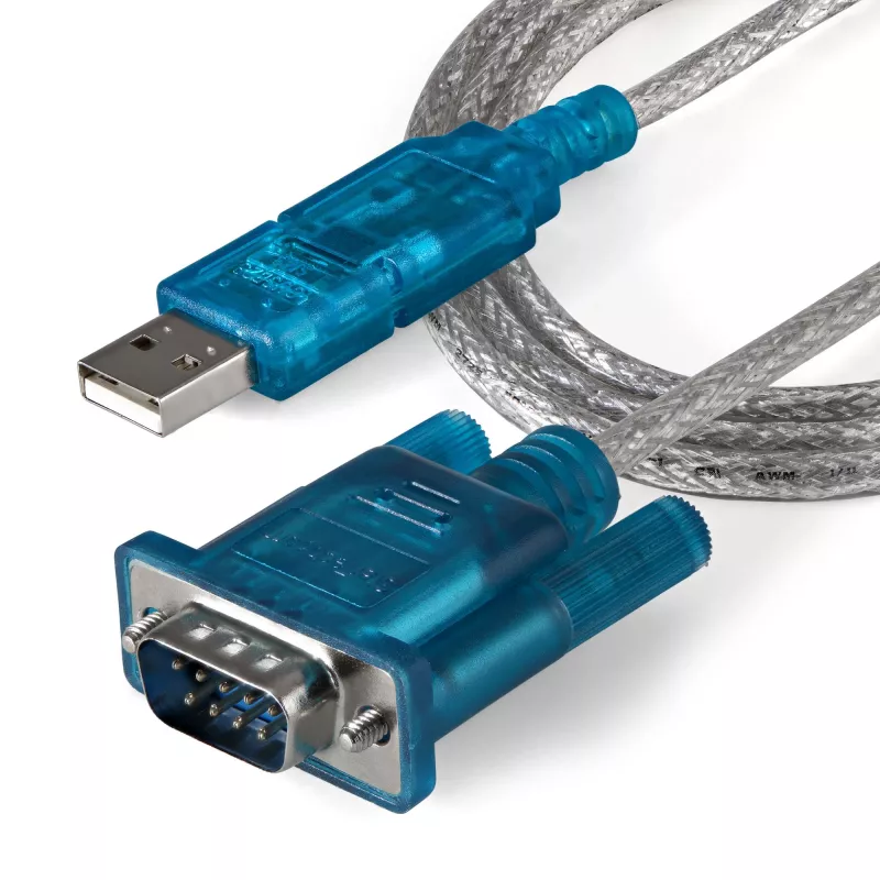 StarTech.com 3 pēdas (91 cm) 1 porta USB uz RS232 DB9 seriālā adaptera kabelis, USB uz seriālo adaptera kabelis - V/V