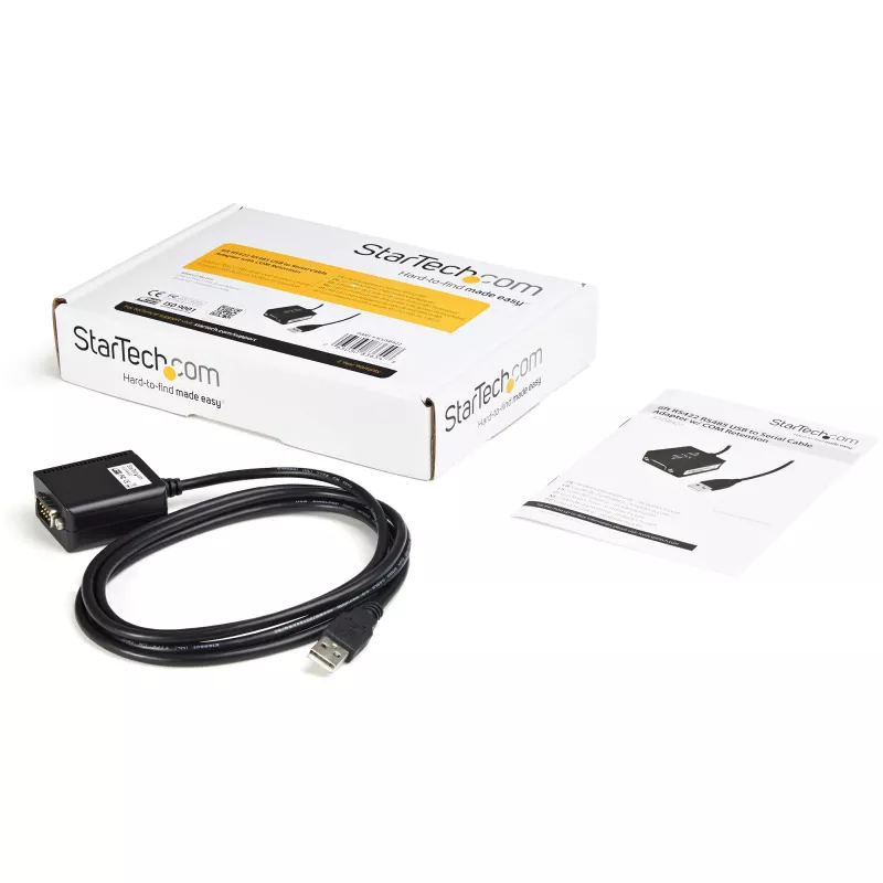 StarTech.com 6 pēdas (1,8 m) 1 porta profesionālais RS422/485 USB seriālais kabeļa adapteris ar COM porta saglabāšanu, USB uz RS422 adapteris - TAA