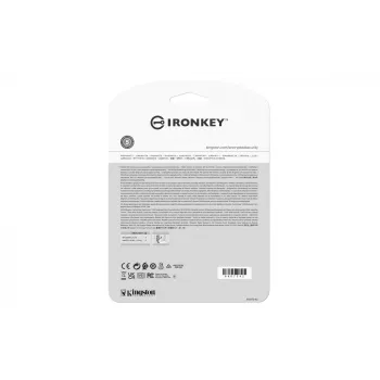 Kingston Technology IronKey 128 GB Vault Privacy 50, AES-256 šifrēts, FIPS 197