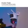 IP drošības kamera IMOU Cruiser Triple IPC-S7UP-11M0WED — 2880×1620, 6 mm, 8× digitālā tālummaiņa, vadu un bezvadu, āra, griestu/sienas stiprinājums