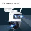 IP drošības kamera IMOU Cruiser Triple IPC-S7UP-11M0WED — 2880×1620, 6 mm, 8× digitālā tālummaiņa, vadu un bezvadu, āra, griestu/sienas stiprinājums