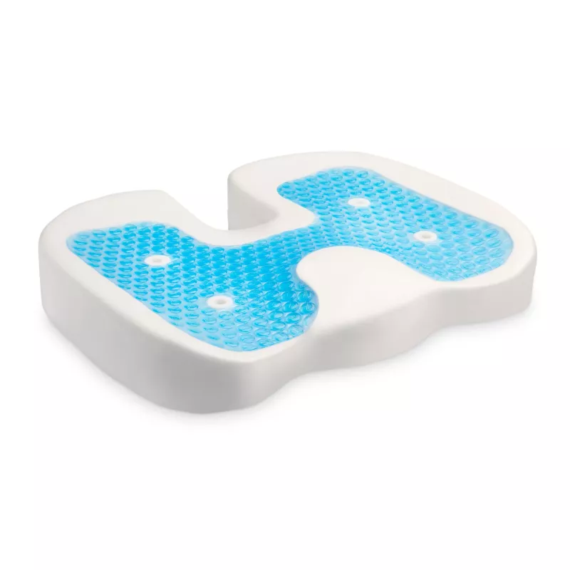 Kensington Premium Cool-Gel sēdekļa spilvens, Sēdekļa spilvens, Atmiņas putas, Krēsls, Melna, Vienkrāsains, Rāvējslēdzējs