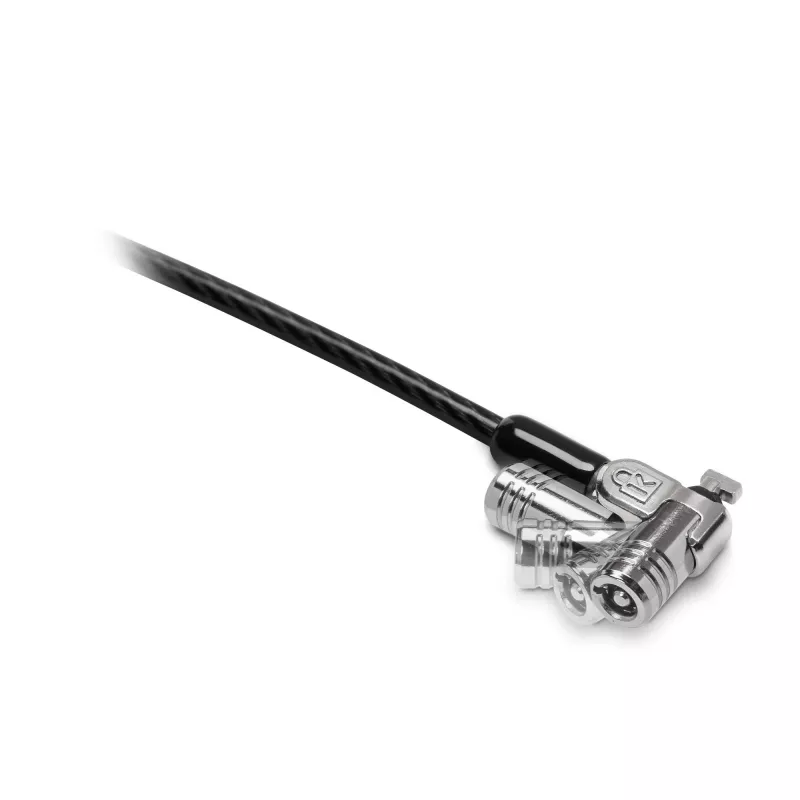 Kensington MICROSAVER 2.0 MK KLĒPJDATORA SLĒDZENE, Atslēga, Tērauds, Melna, Sudrabota