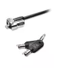 Kensington MICROSAVER 2.0 MK KLĒPJDATORA SLĒDZENE, Atslēga, Tērauds, Melna, Sudrabota