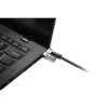 Kensington MICROSAVER 2.0 MK KLĒPJDATORA SLĒDZENE, Atslēga, Tērauds, Melna, Sudrabota