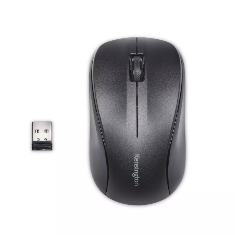 Kensington Wireless Valupele, piemērota abām rokām, optiskā, RF bezvadu, 1000 DPI, melna