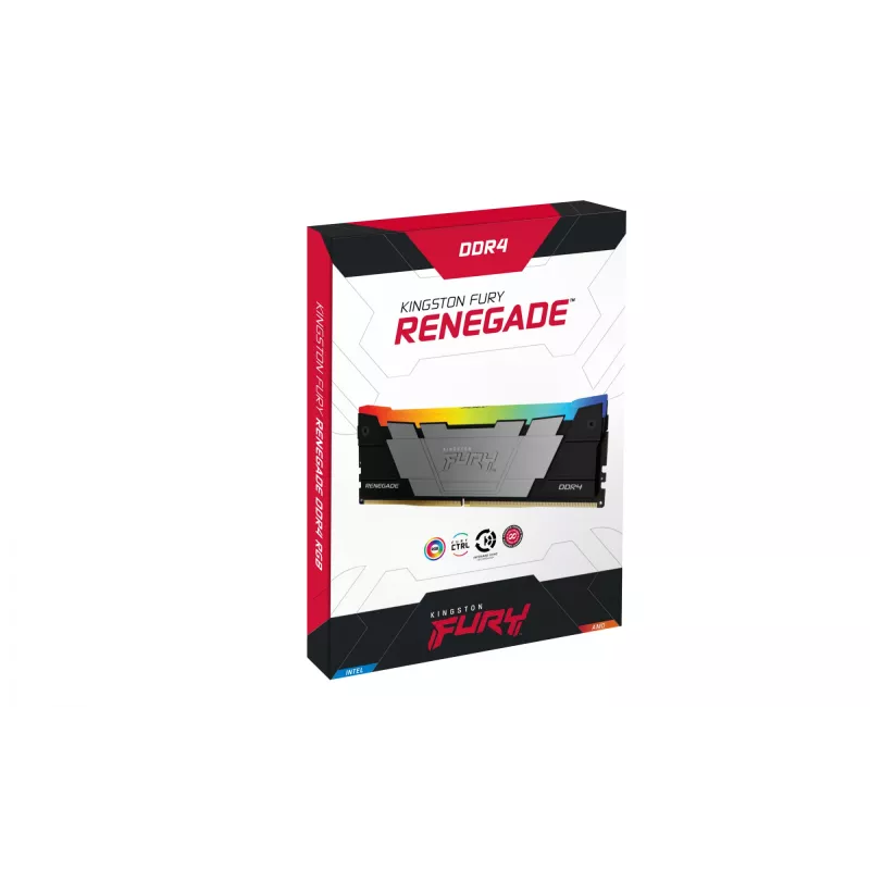Kingston Technology FURY 16GB 3600MT/s DDR4 CL16 DIMM (komplektā 2) Renegade RGB