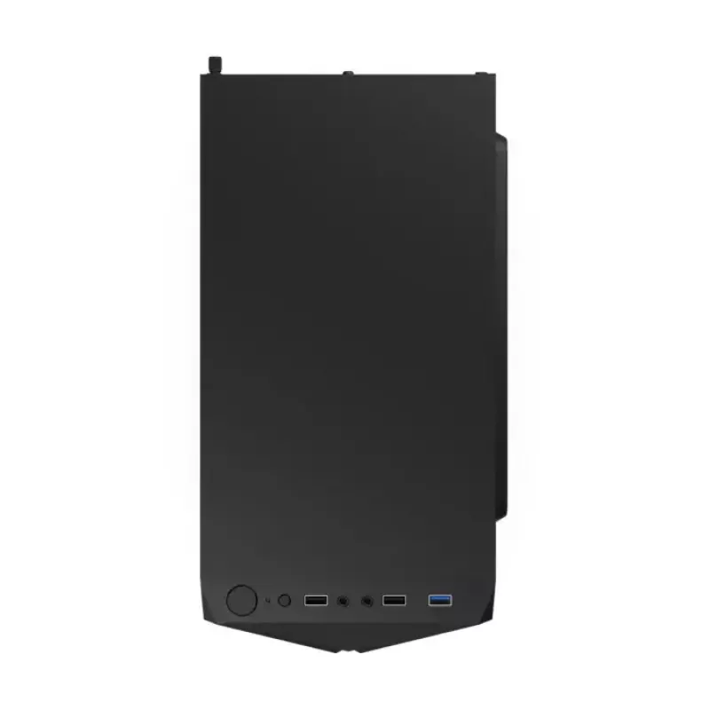PC korpuss KRUX Astro Cube Melns — kuba korpuss, atbalsta micro ATX/mini-ITX, 1×3,5 collu + 2×2,5 collu nodalījumi, sānu logs, maks. barošanas bloks 28 cm, maks. dzesētāja augstums 136 mm