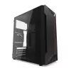 PC korpuss KRUX Astro Cube Melns — kuba korpuss, atbalsta micro ATX/mini-ITX, 1×3,5 collu + 2×2,5 collu nodalījumi, sānu logs, maks. barošanas bloks 28 cm, maks. dzesētāja augstums 136 mm