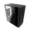 PC korpuss KRUX Astro Cube Melns — kuba korpuss, atbalsta micro ATX/mini-ITX, 1×3,5 collu + 2×2,5 collu nodalījumi, sānu logs, maks. barošanas bloks 28 cm, maks. dzesētāja augstums 136 mm