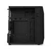 PC korpuss KRUX Astro Cube Melns — kuba korpuss, atbalsta micro ATX/mini-ITX, 1×3,5 collu + 2×2,5 collu nodalījumi, sānu logs, maks. barošanas bloks 28 cm, maks. dzesētāja augstums 136 mm
