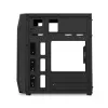PC korpuss KRUX Astro Cube Melns — kuba korpuss, atbalsta micro ATX/mini-ITX, 1×3,5 collu + 2×2,5 collu nodalījumi, sānu logs, maks. barošanas bloks 28 cm, maks. dzesētāja augstums 136 mm