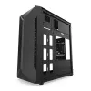 PC korpuss KRUX Astro Cube Melns — kuba korpuss, atbalsta micro ATX/mini-ITX, 1×3,5 collu + 2×2,5 collu nodalījumi, sānu logs, maks. barošanas bloks 28 cm, maks. dzesētāja augstums 136 mm