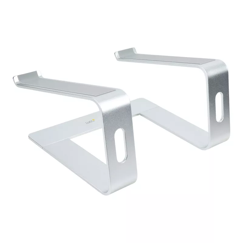StarTech.com klēpjdatora statīvs galdam, iztur 5kg/11lb, alumīnija, sudraba, ergonomisks klēpjdatora pacēlājs, pārnēsājams klēpjdatora turētājs, datora statīvs Macbook Air/Pro, Dell XPS, Lenovo