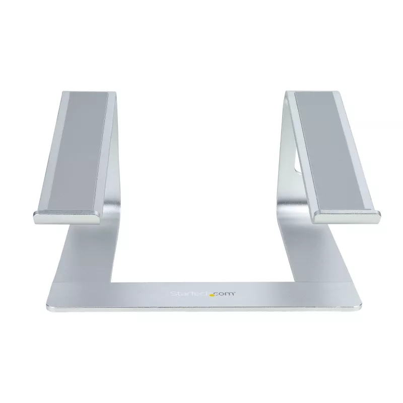 StarTech.com klēpjdatora statīvs galdam, iztur 5kg/11lb, alumīnija, sudraba, ergonomisks klēpjdatora pacēlājs, pārnēsājams klēpjdatora turētājs, datora statīvs Macbook Air/Pro, Dell XPS, Lenovo
