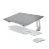 StarTech.com klēpjdatora statīvs galdam, iztur 5kg/11lb, alumīnija, sudraba, ergonomisks klēpjdatora pacēlājs, pārnēsājams klēpjdatora turētājs, datora statīvs Macbook Air/Pro, Dell XPS, Lenovo