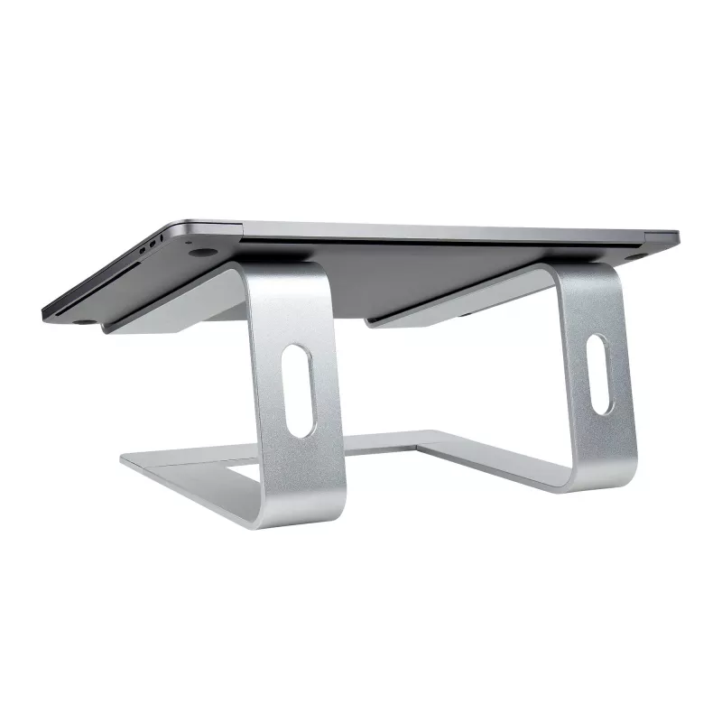 StarTech.com klēpjdatora statīvs galdam, iztur 5kg/11lb, alumīnija, sudraba, ergonomisks klēpjdatora pacēlājs, pārnēsājams klēpjdatora turētājs, datora statīvs Macbook Air/Pro, Dell XPS, Lenovo