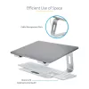 StarTech.com klēpjdatora statīvs galdam, iztur 5kg/11lb, alumīnija, sudraba, ergonomisks klēpjdatora pacēlājs, pārnēsājams klēpjdatora turētājs, datora statīvs Macbook Air/Pro, Dell XPS, Lenovo