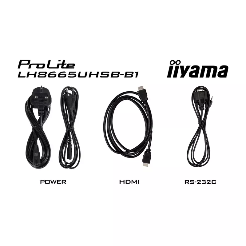 iiyama LH8665UHSB-B1 Signāla displejs Kioska dizains 2.18 m (86 collas) LED Wi-Fi 800 cd/m² 4K Ultra HD Melns Iebūvēts procesors Android 11 24/7