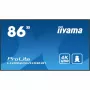 iiyama LH8665UHSB-B1 Signāla displejs Kioska dizains 2.18 m (86 collas) LED Wi-Fi 800 cd/m² 4K Ultra HD Melns Iebūvēts procesors Android 11 24/7