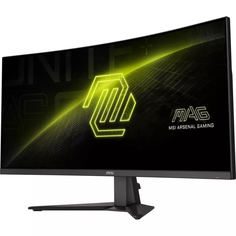 MSI MAG 346CQ datora monitors 86,4 cm (34 colli) 3440 x 1440 pikseļi UltraWide Dual Quad HD LCD Melns