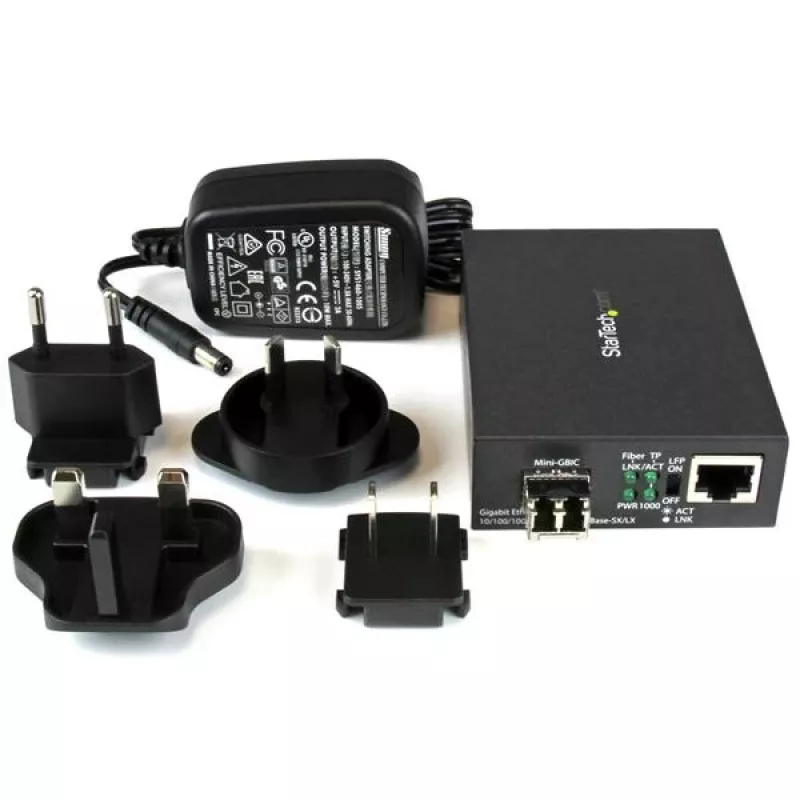StarTech.com Gigabit Ethernet optiskās vides pārveidotājs - kompakts - 850nm MM LC - 550m