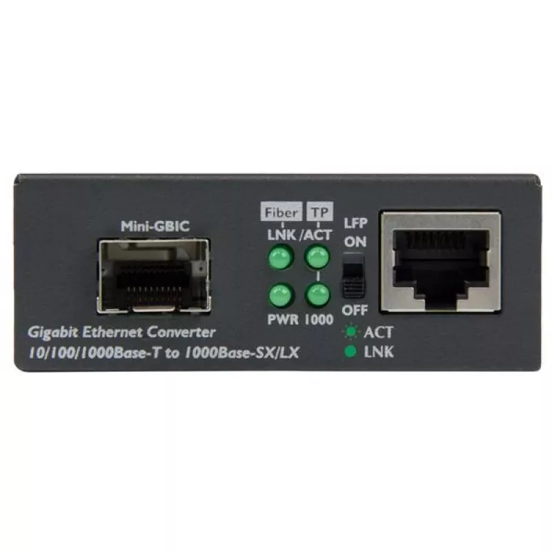 StarTech.com Gigabit Ethernet šķiedru optikas multivides pārveidotājs ar atvērtu SFP slotu
