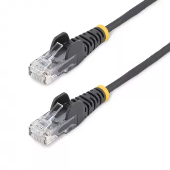StarTech.com 2 m CAT6 kabelis - plāns - aizķeršanās novēršanas RJ45 savienotāji - melns