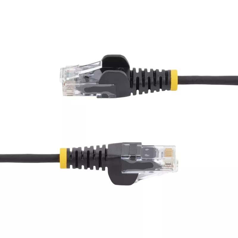 StarTech.com 3 m CAT6 kabelis - Plāns - Bez aizķeršanās RJ45 savienotāji - Melns