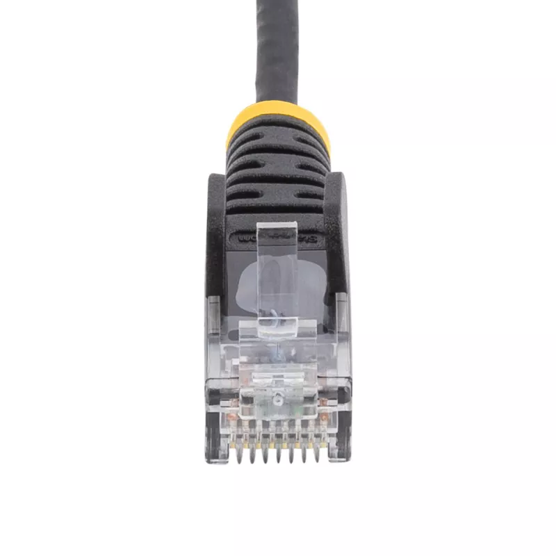 StarTech.com 3 m CAT6 kabelis - Plāns - Bez aizķeršanās RJ45 savienotāji - Melns