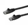StarTech.com 10m CAT6 Ethernet kabelis - melns CAT 6 Gigabit Ethernet vads - 250MHz 100W PoE RJ45 UTP tīkla/plākstera vads bez aizķeršanās ar deformācijas mazināšanu individuāli testēts