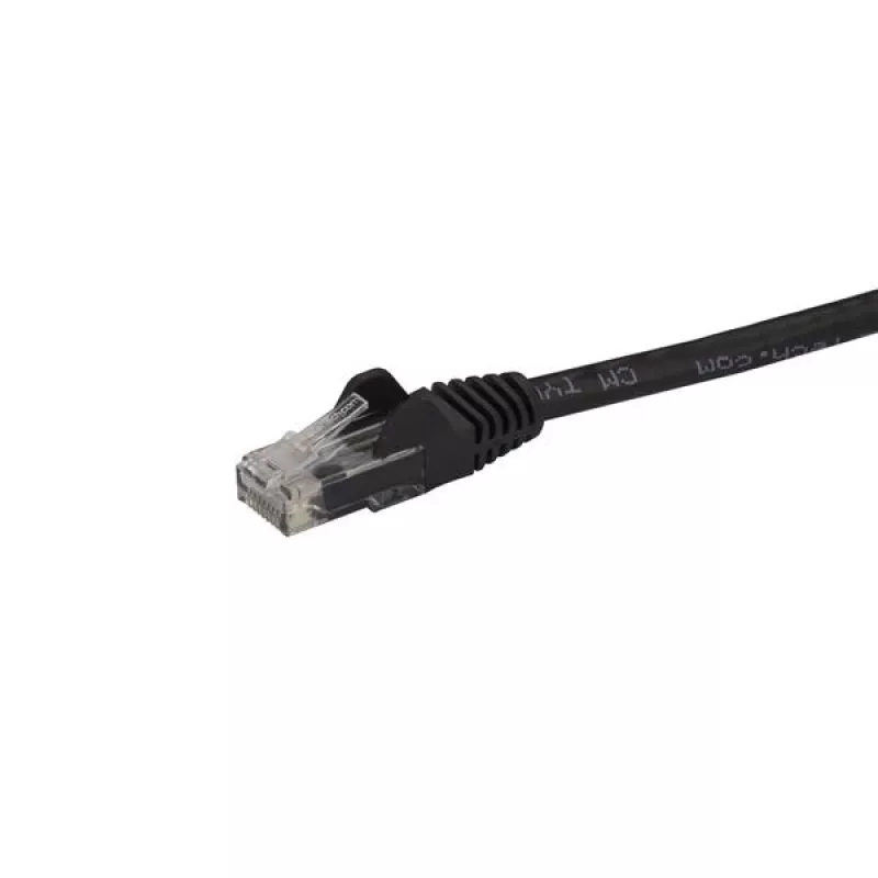 StarTech.com 10m CAT6 Ethernet kabelis - melns CAT 6 Gigabit Ethernet vads - 250MHz 100W PoE RJ45 UTP tīkla/plākstera vads bez aizķeršanās ar deformācijas mazināšanu individuāli testēts