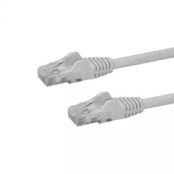 StarTech.com 10m CAT6 Ethernet vads - Balts CAT 6 Gigabit Ethernet vads - 250MHz 100W PoE RJ45 UTP tīkla/plākstera vads bez aizķeršanās ar stiepes atvieglojumu, individuāli testēts