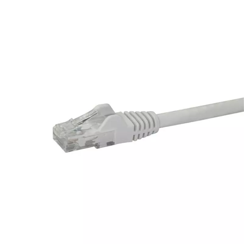 StarTech.com 10m CAT6 Ethernet vads - Balts CAT 6 Gigabit Ethernet vads - 250MHz 100W PoE RJ45 UTP tīkla/plākstera vads bez aizķeršanās ar stiepes atvieglojumu, individuāli testēts