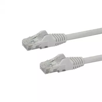 StarTech.com 1m CAT6 Ethernet kabelis - Balts CAT 6 Gigabit Ethernet vads - 250MHz 100W PoE RJ45 UTP tīkla/plākstera vads ar aizsardzību pret aizķeršanos un sprieguma samazinājumu, individuāli testēts