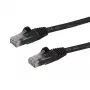StarTech.com 3m CAT6 Ethernet kabelis - melns CAT 6 Gigabit Ethernet vads -250MHz 100W PoE RJ45 UTP tīkla/plākstera vads bez aizķeršanās ar stiepes samazinājumu, individuāli testēts
