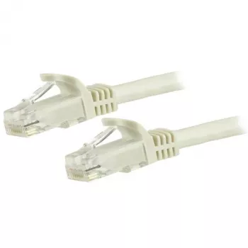 StarTech.com 3m CAT6 Ethernet kabelis – balts CAT 6 Gigabit Ethernet vads – 250 MHz 100 W PoE RJ45 UTP tīkla/pārlādes vads bez aizķeršanās ar sprieguma atslogošanu, individuāli testēts