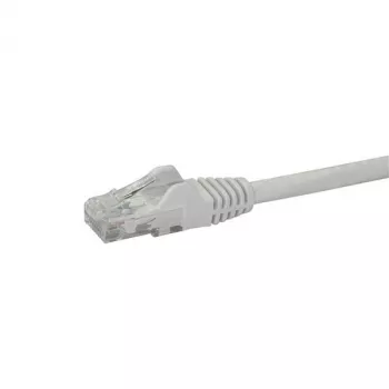 StarTech.com 50cm CAT6 Ethernet kabelis - balts CAT 6 Gigabit Ethernet vads -250MHz 100W PoE RJ45 UTP tīkla/plākstera vads bez aizķeršanās ar stiepes samazinājumu, individuāli testēts